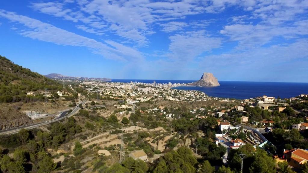 Med Panoramautsikt Med Privat Pool I Calpe, Costa Blanca, Spanien Villa