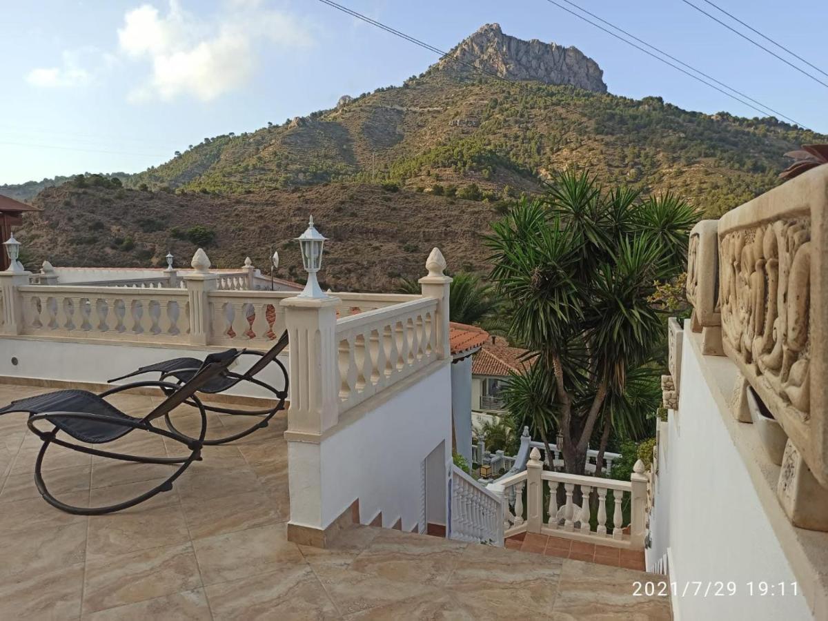 Med Panoramautsikt Med Privat Pool I Calpe, Costa Blanca, Spanien * Calpe