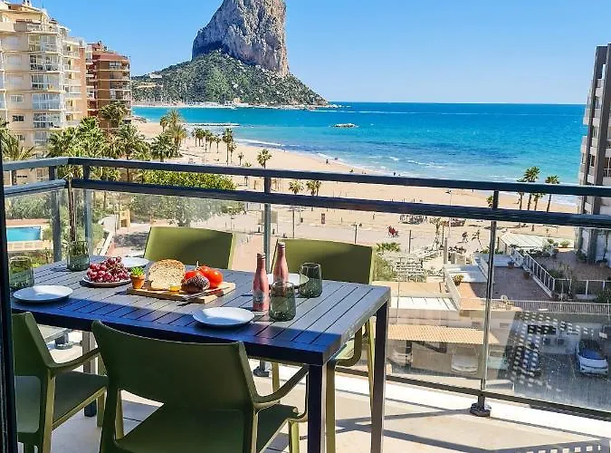 A007 - Apartamento moderno con espectaculares vistas al mar en la playa del Arenal Bol de Calpe