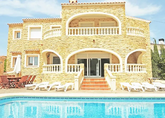 Cerca Playa Extraordinaria Villa Con Piscina 12X6M