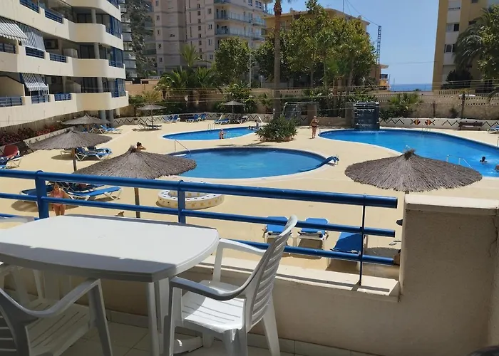 Appartement Equipe Calpe Espagne, 4 Couchages, Terrasse, Piscines, Climatisation, Garage, Wifi Gratuits