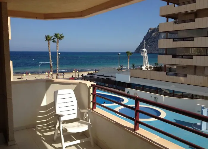 Apartamento En Calpe, Playa De La Fossa, Primera Linea, Aa
