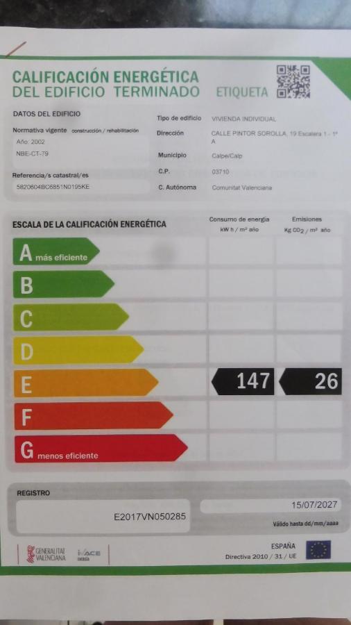 Apartamento Albamar Calpe