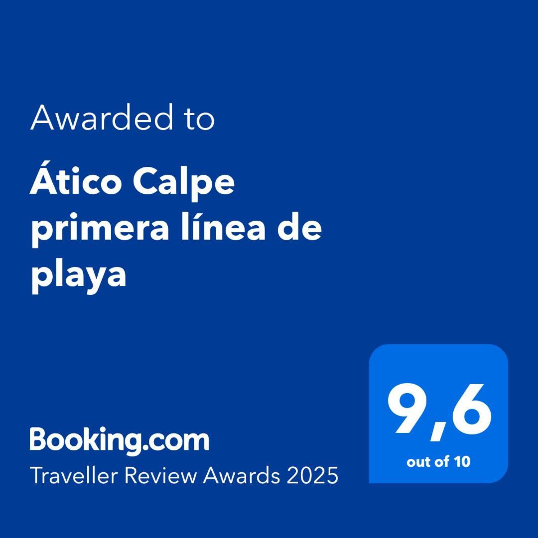 Atico Primera Linea De Playa Calpe