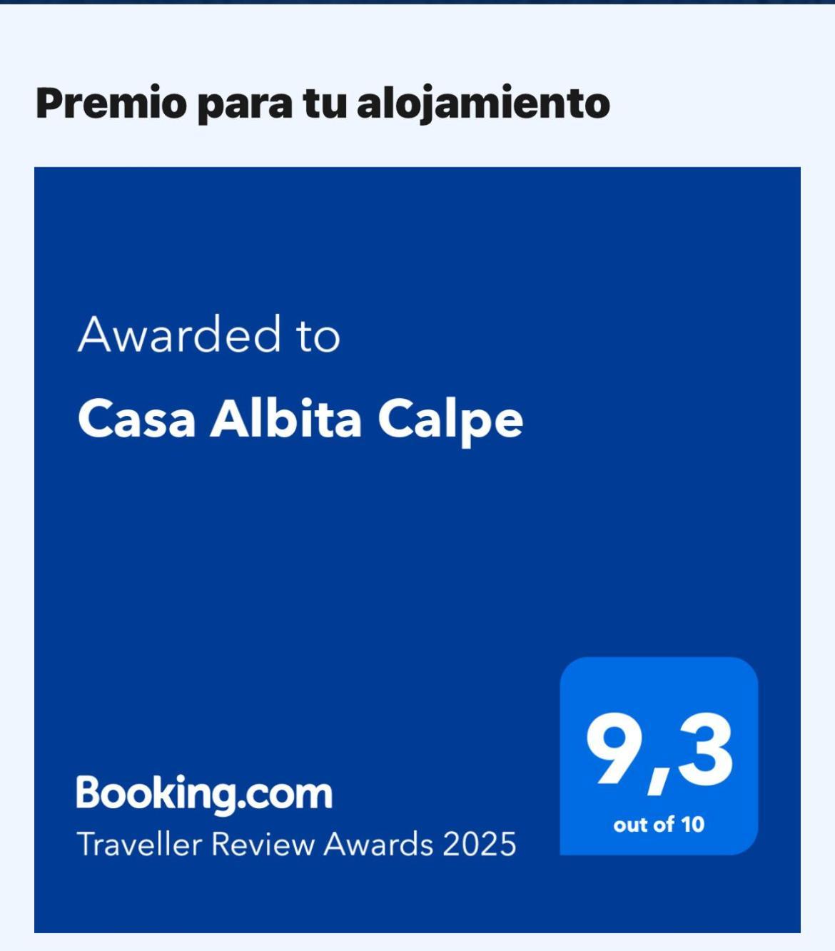 Casa Albita Apartamento Calpe